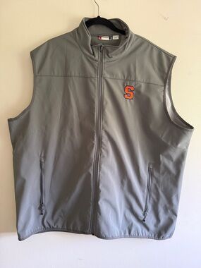 Syracuse Orange Men's Gray Softshell Vest